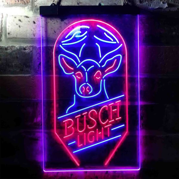 Busch Light Deer Face Neon-Like LED Sign